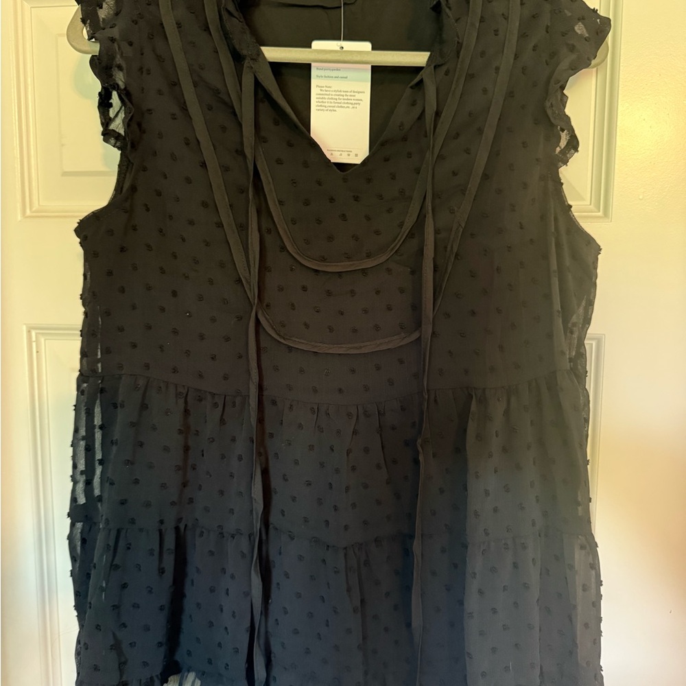 Elegant Black Sleeveless Top